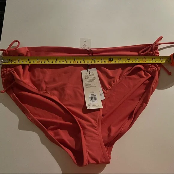 CALIA Women's Adjustable MidRise Ruched Side Swim Bottom XL Guava Pink
WSA23402 - Picture 9 of 10